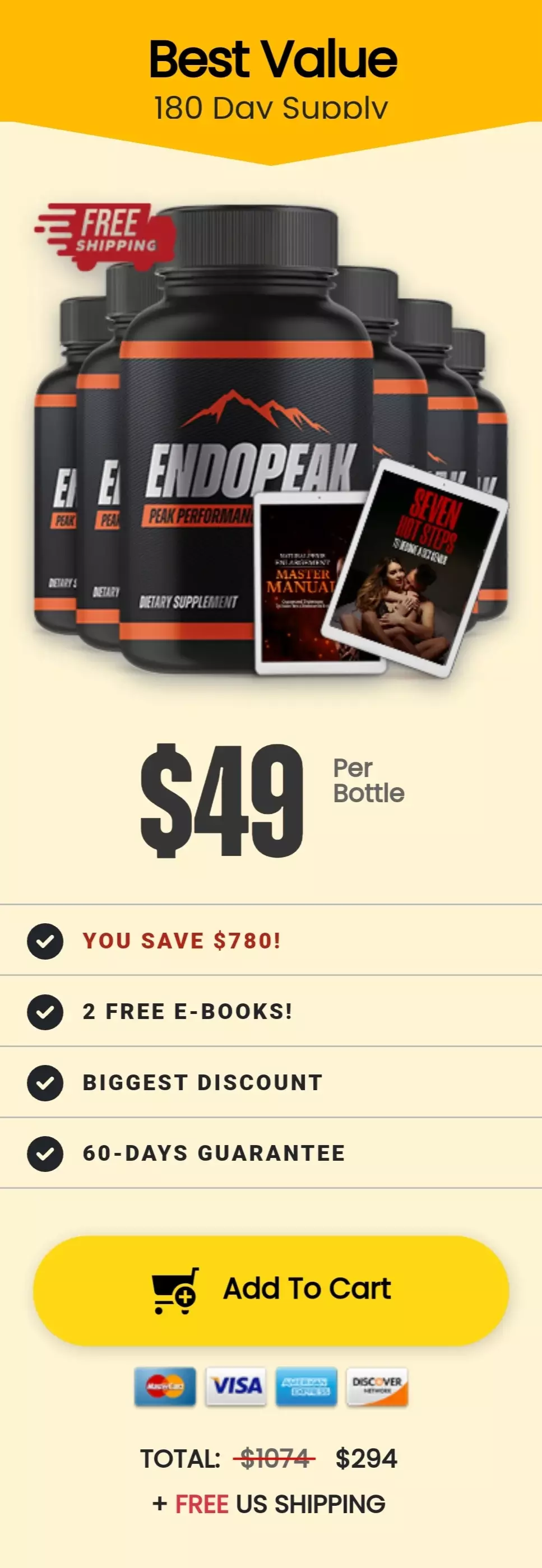 Eros Lift™ 6 bottles pricing